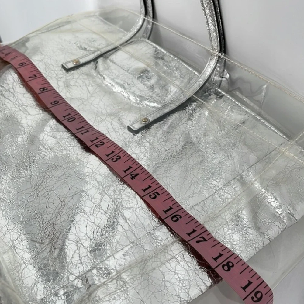 Aldo Clear and‎ Silver Beach Bag